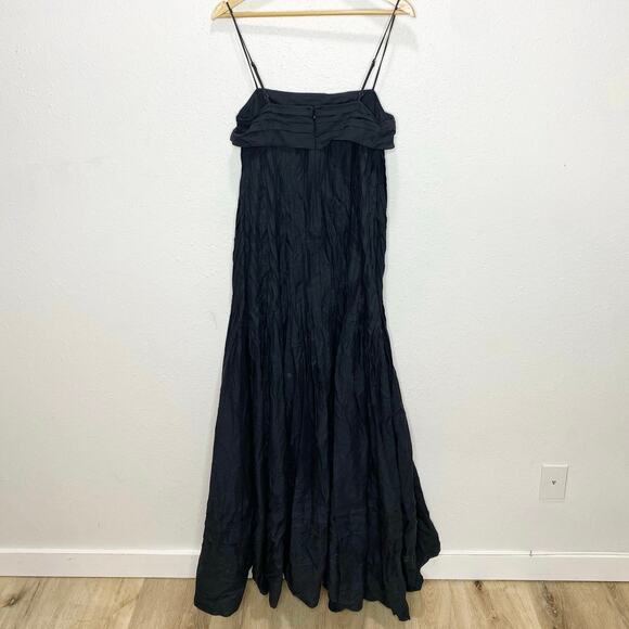 Staud Flowy Maxi Dress In Black 4 NWT - Picture 2 of 6